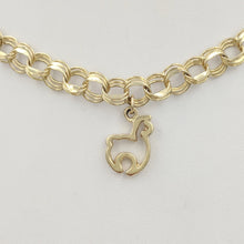 Load image into Gallery viewer, Alpaca Huacaya Open Silhouette Charm smooth finish 14K yellow gold