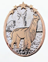 Load image into Gallery viewer, Custom Pendant with Farm or Ranch Logo - Sterling Silver with 14K Yellow Gold Accents