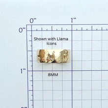 Load image into Gallery viewer, Sizing grid shown with llama icons