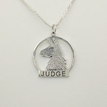 Load image into Gallery viewer, Llama Judge Pendant - Sterling Silver 