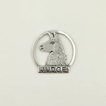 Load image into Gallery viewer, Llama Judge Pin - Sterling Silver