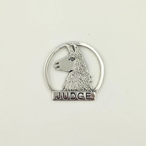 Llama Judge Pin - Sterling Silver