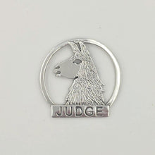 Load image into Gallery viewer, Llama Judge Pin - Sterling Silver