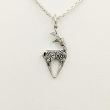 Load image into Gallery viewer,  Hand Engraved Spirit Crescent Pendant - Sterling Silver