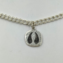Load image into Gallery viewer, Alpaca or Llama Footprint Charm -Sterling Silver