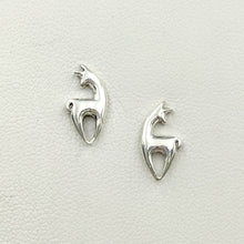 Load image into Gallery viewer, Alpaca or Llama Spirit Crescent Earrings