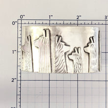 Load image into Gallery viewer, Alpaca Suri Head Silhouette Cuff Bracelet