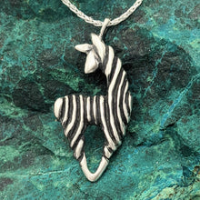 Load image into Gallery viewer, Alpaca or Llama Spirit Fiber Pendant or Pin