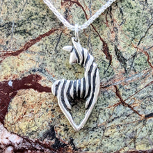 Load image into Gallery viewer, Alpaca or Llama Spirit Fiber Pendant or Pin