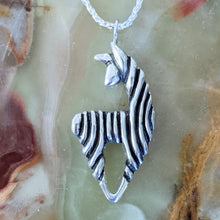 Load image into Gallery viewer, Alpaca or Llama Spirit Fiber Pendant or Pin