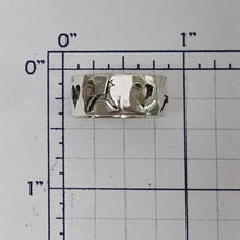 Load image into Gallery viewer, Alpaca or Llama Leaping (Pronking) and Heart Punch Ring - 8mm
