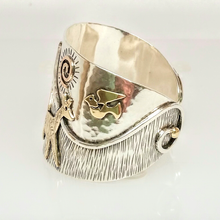 Load image into Gallery viewer, Alpaca or Llama Symbolic Extra Wide Custom Cuff Bracelet - One of a Kind!