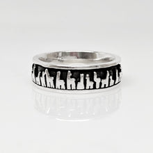 Load image into Gallery viewer, Alpaca Suri Her Line Eternity Band - Sterling Silver