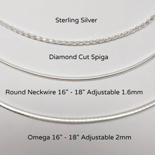 Load image into Gallery viewer, A Sterling Silver Chain, Neckwire and an Omega
