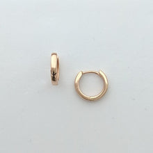 Load image into Gallery viewer, Huggie Earrings Hinged Loops - 14K Rose Gold
