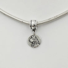 Load image into Gallery viewer, Tell Your Story Charms - Pandora Style  Sterling Silver Llama head coin