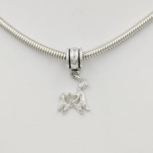 Load image into Gallery viewer, Tell Your Story Charms - Pandora Style  Sterling Silver Leaping with Heart
