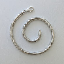 Load image into Gallery viewer, Sterling Silver Snake Bracelet - 3mm