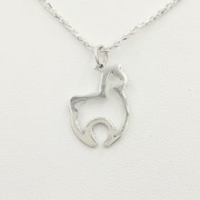 Load image into Gallery viewer, Alpaca Huacaya Open Silhouette Pendant