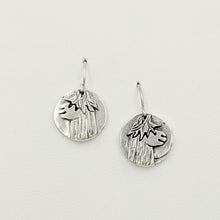 Load image into Gallery viewer, Alpaca Suri Relic Coin Earrings - On French Wires, Sterling Silver