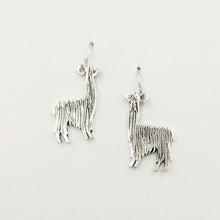 Load image into Gallery viewer, Alpaca Suri or Llama Silhouette Earrings - On French wires