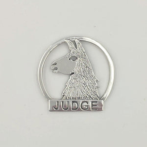 Llama Judge Pin - Sterling Silver