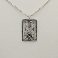 Load image into Gallery viewer, ALSA National Reserve Cart Driving Champion Pendant - Llama  Sterling Silver