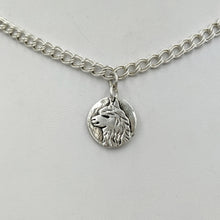 Load image into Gallery viewer, Alpaca Huacaya Relic Style Coin Charm - Sterling Silver