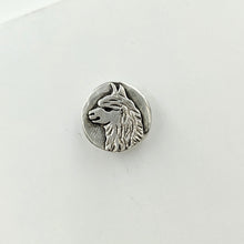 Load image into Gallery viewer, Alpaca Huacaya Relic Style Coin Pin - Sterling Silver