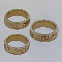 Load image into Gallery viewer, Custom Rings with Farm or Ranch Logos - 14K Yelow Gold