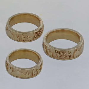 Custom Rings with Farm or Ranch Logos - 14K Yelow Gold