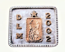Load image into Gallery viewer, ALSA National Show - Llama National Champion Money Clip Sterling Silver with 14K Yellow Gold Accents Initials and a Date