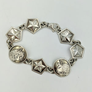  Custom Bracelet with Farm or Ranch Logo - Sterling Silver