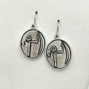 Earrings - Smooth and shiny rims - Sterling Silver on French wires