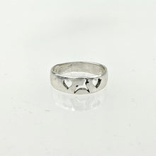 Load image into Gallery viewer, Llama or Alpaca Leaping with Hearts Ring - Delicate and Narrow