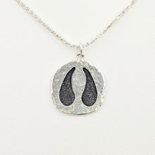 Load image into Gallery viewer, Alpaca or Llama Footprint Pendant - Sterling Silver