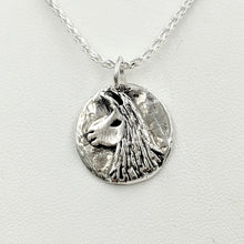 Load image into Gallery viewer, Llama Relic Style Coin Pendant - Sterling Silver