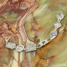 Load image into Gallery viewer, Alpaca or Llama Charm Link Bracelet - Sterling Silver