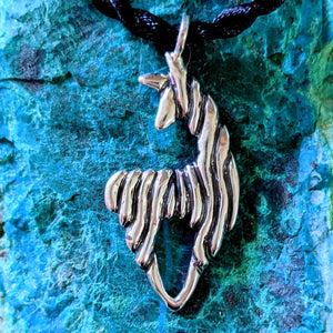 Alpaca or Llama Spirit Fiber Pendant or Pin