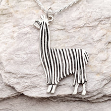 Load image into Gallery viewer, Alpaca or Llama Standing Showring Pin or Pendant