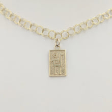 Load image into Gallery viewer, Alpaca or Llama Petroglyph Charms  small size with hand smooth finish  14K Yellow Gold