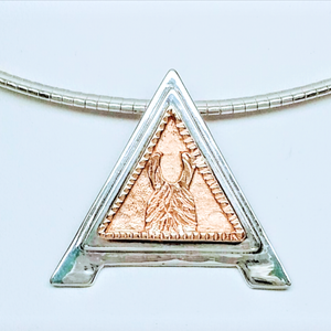 Custom ALSA Award Champion Charm Pendant - Elite Grand Champion Sterling Silver with 14K Rose Gold Accent