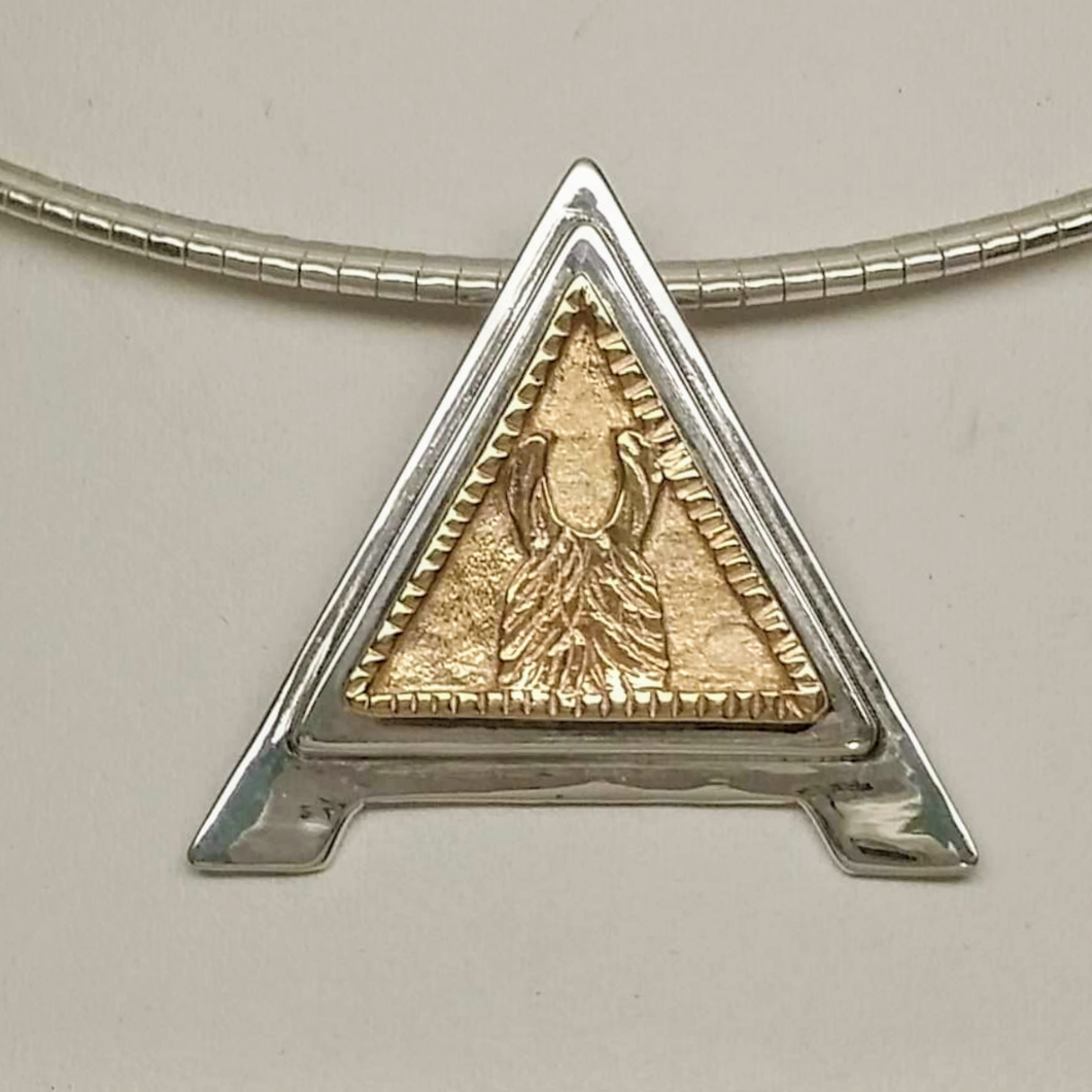 Custom ALSA Award Champion Charm Pendant - Elite Grand Champion Sterling Silver with 14K Yellow Gold Accent