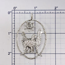 Load image into Gallery viewer, Alpaca Huacaya and Llama Tri- Herd Oval Pendant